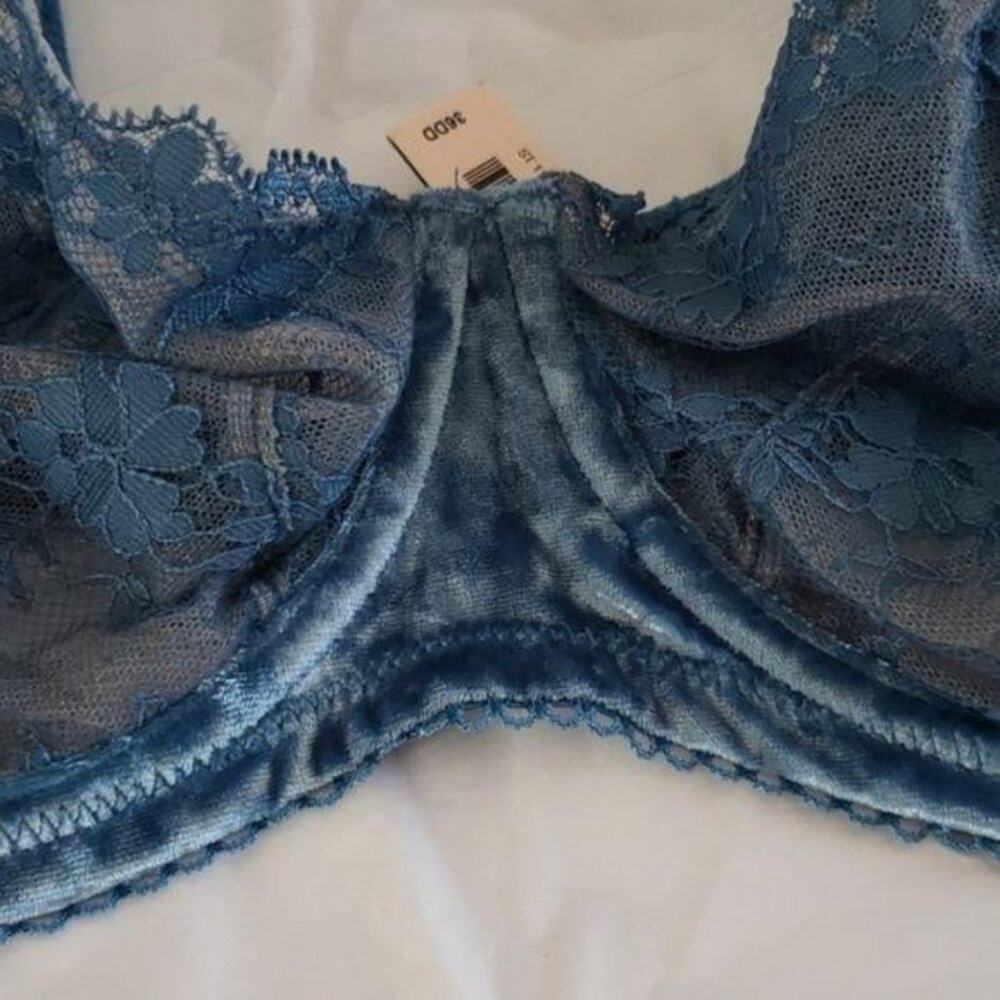 Victoria's Secret Bra Velvet Lace Pushup Women's Size 32DD New with Tags - Picture 5 of 7